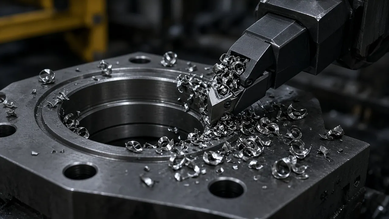 Precision machining of a steel industrial component
